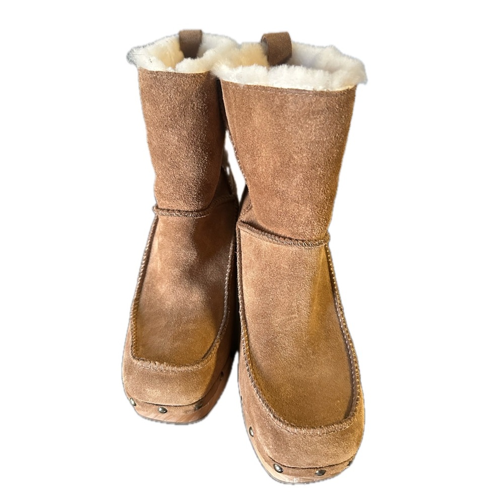 UGG Tan Platform Boots